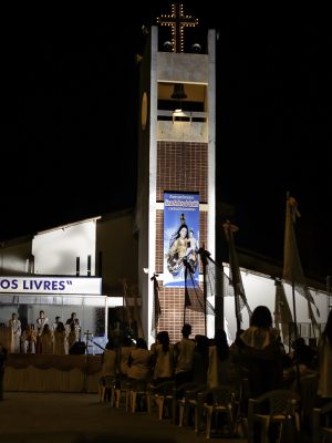 Terceira noite do novenário de Nossa Senhora do Rosário, padroeira de Remanso, Bahia, Brasil.
