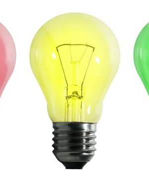 Electric lamp (isolated on a white background)