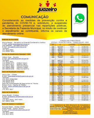 secretaria-da-fazenda-de-juazeiro-disponibiliza-contatos-para-atendimento-a-distancia