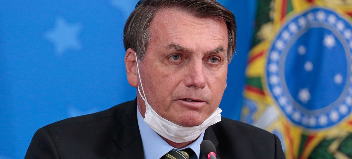 Os presidentes da República, Jair Bolsonaro e  do Supremo Tribunal Federal, ministro Dias Toffoli, fazem declaração à imprensa no Planalto